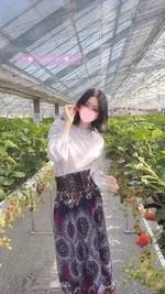 いちごをいっっぱい食べましたっ🍓💚