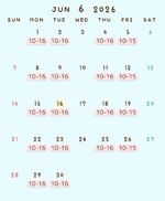 6月シフト